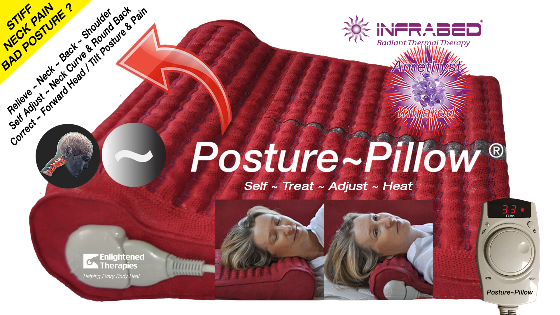 Posture Pillow Enlightened Therapies
