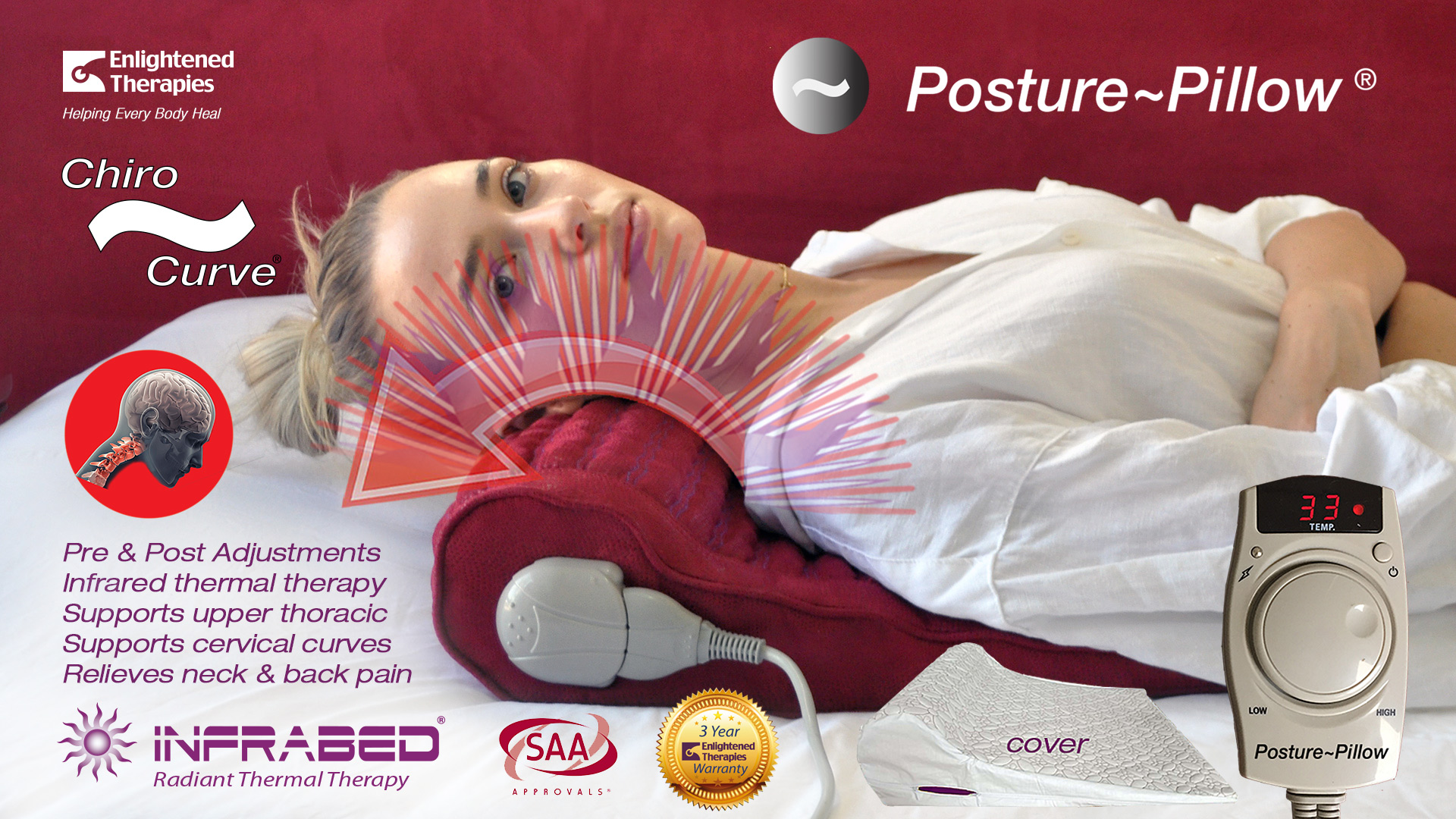 reversed cervical curve pillow