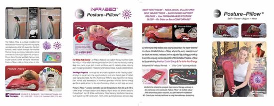 Posture~Pillow A5 brochure small pic of